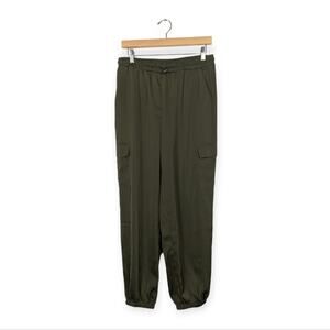 BAILEY 44 Green Lightweight Satin Cargo Jogger Size M